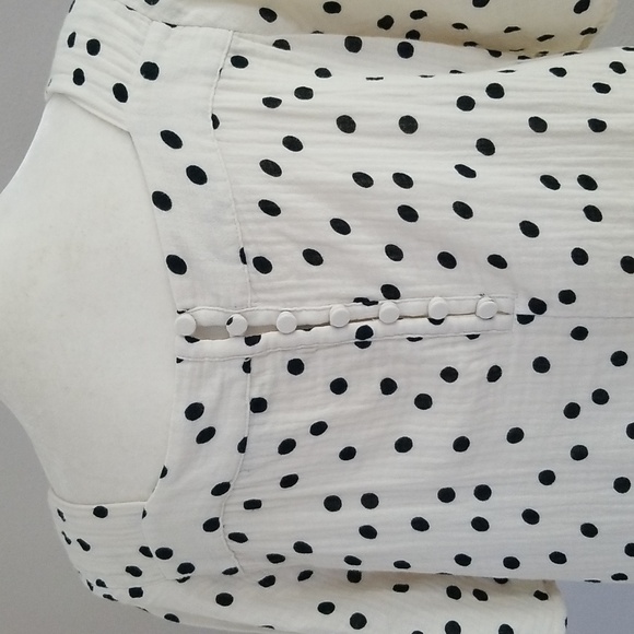 Madewell Harlow Polka Dot Lightspun Gauze (M) - Picture 4 of 7